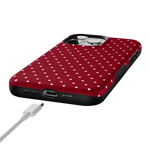 On the Dot | Maroon Polka Dot Case