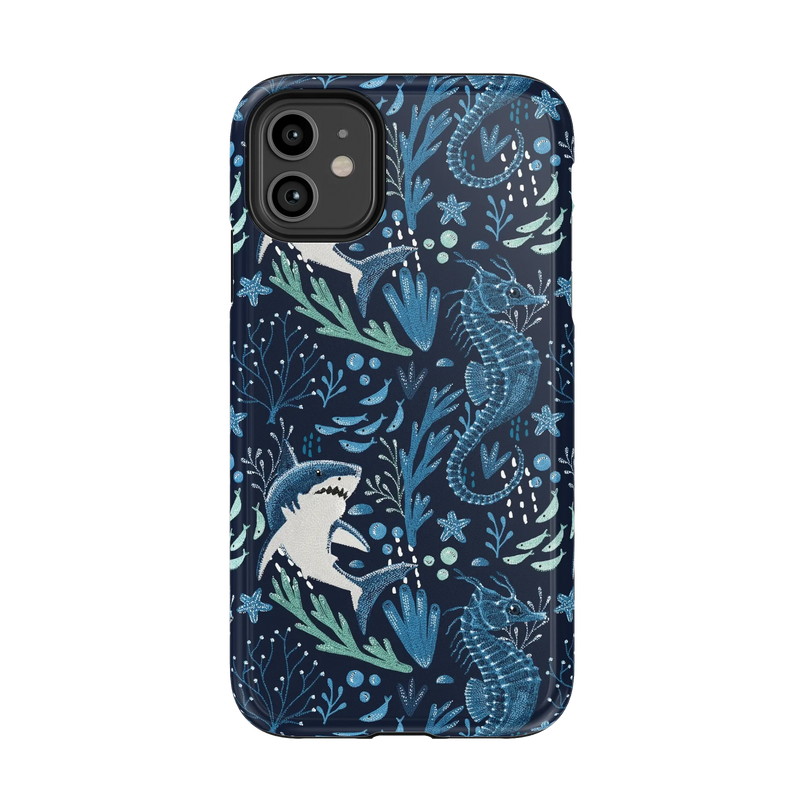 Midnight Reef | Shark Print Case - iPhone 11