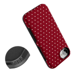 On the Dot | Maroon Polka Dot Case