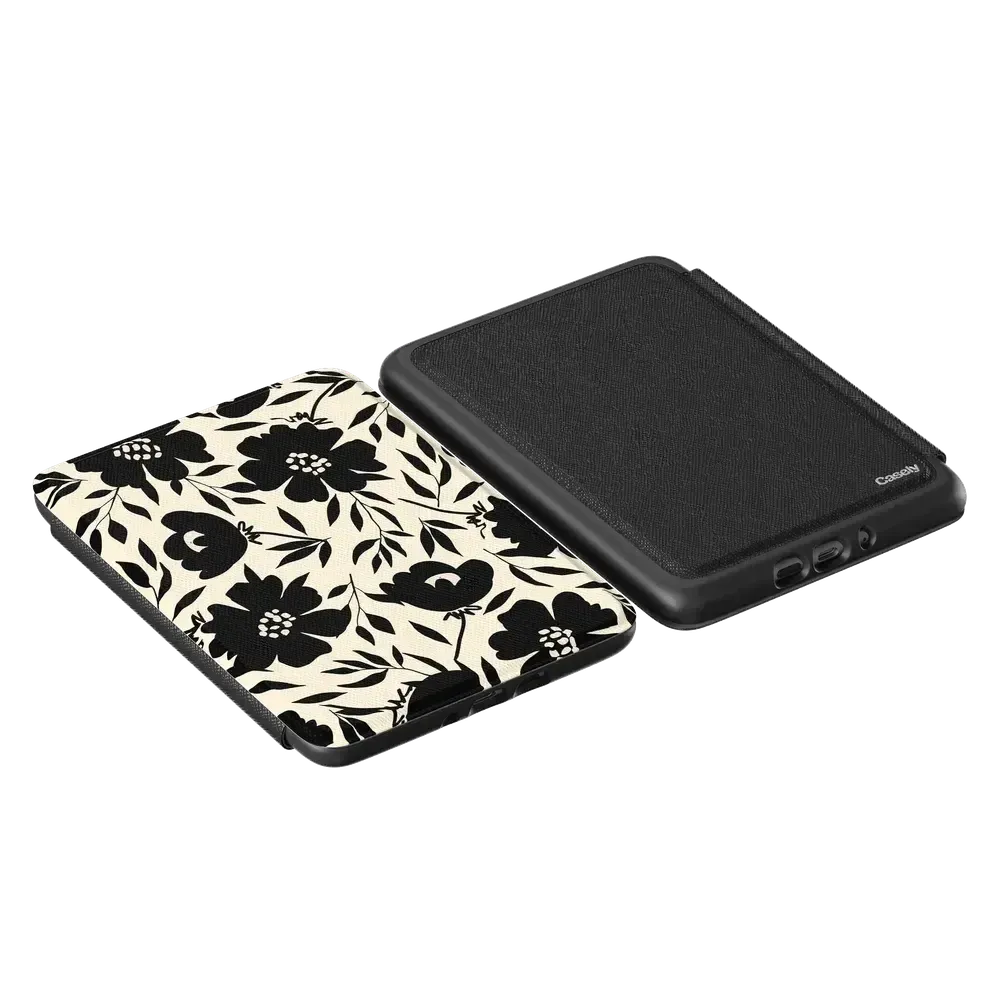 Dark Fantasy Contrast Floral Kindle Case - Thumbnail 5
