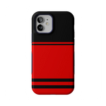 Go Canes | Black & Red Striped Case - iPhone 12
