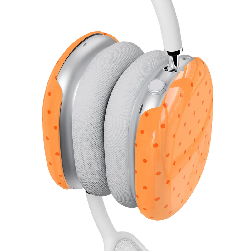 On the Dot | Orange Polka Dot AirPods Max Case