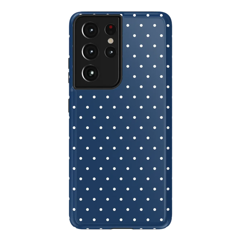 On the Dot | Navy Polka Dot Case