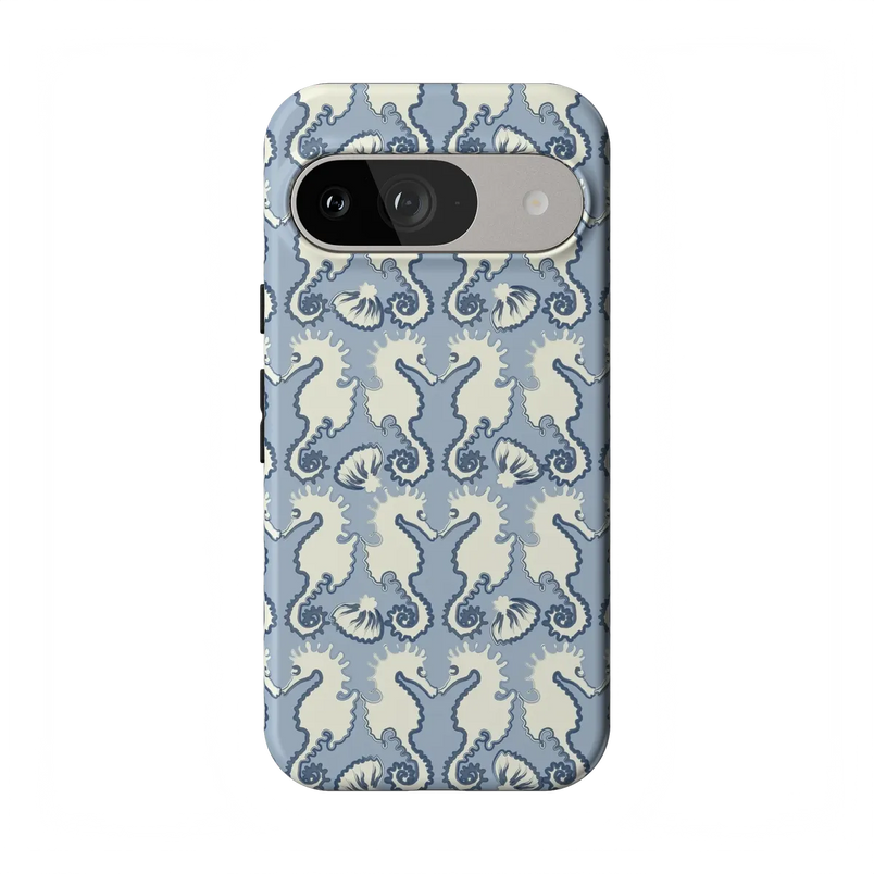 Seahorse Drift | Coastal Blues Case - Google Pixel 9