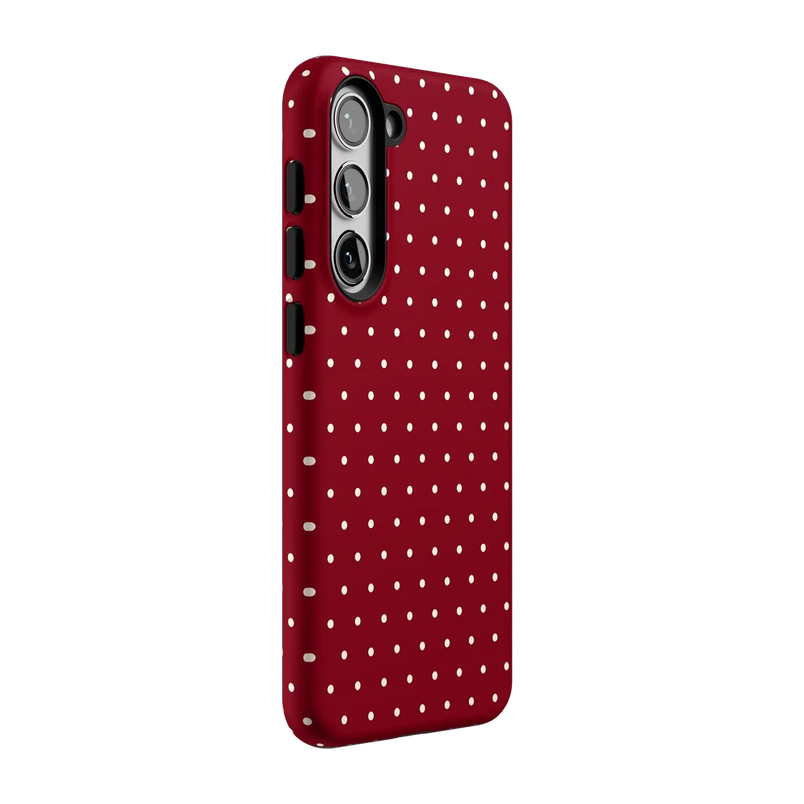 On the Dot | Maroon Polka Dot Case