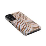 Untamed | Brown & Blue Zebra Case