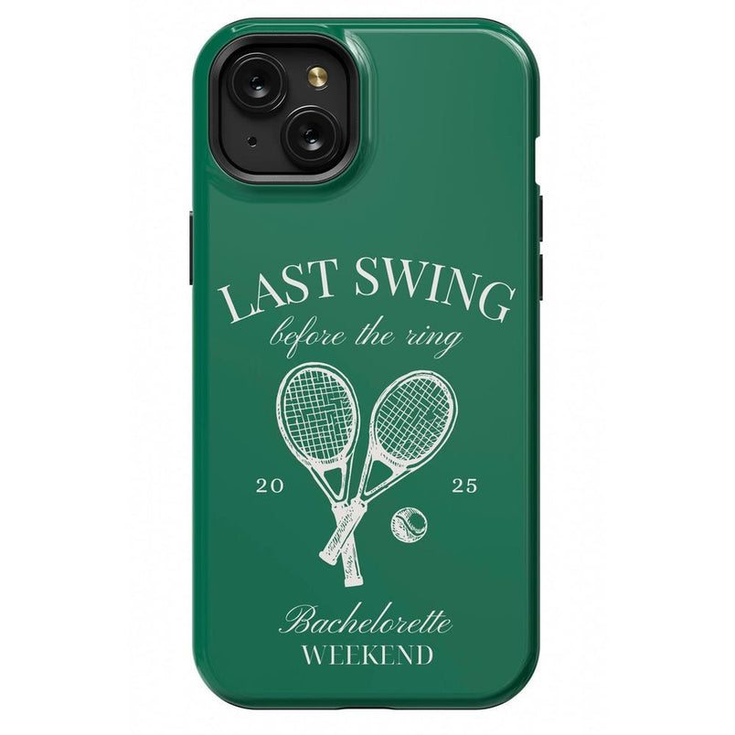 Last Swing | Green Bachelorette Case Phone Case Casetry Essential + MagSafe® iPhone 15 Plus 