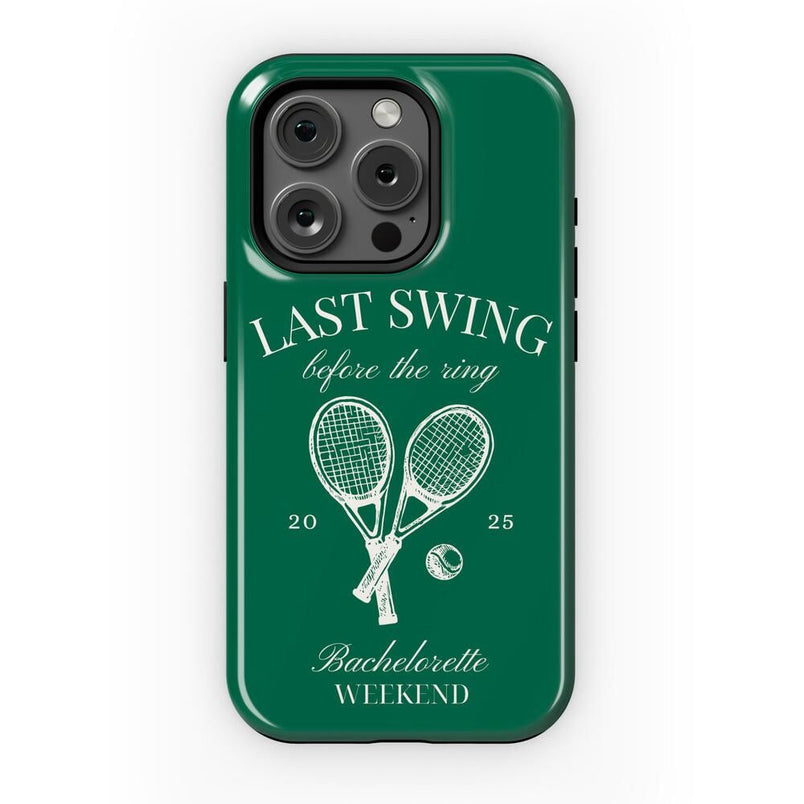 Last Swing | Green Bachelorette Case Phone Case Casetry Essential + MagSafe® iPhone 15 Pro 