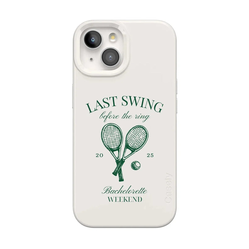 Last Swing | Off-White Bachelorette Case Phone Case Casetry Classic + MagSafe® iPhone 15 