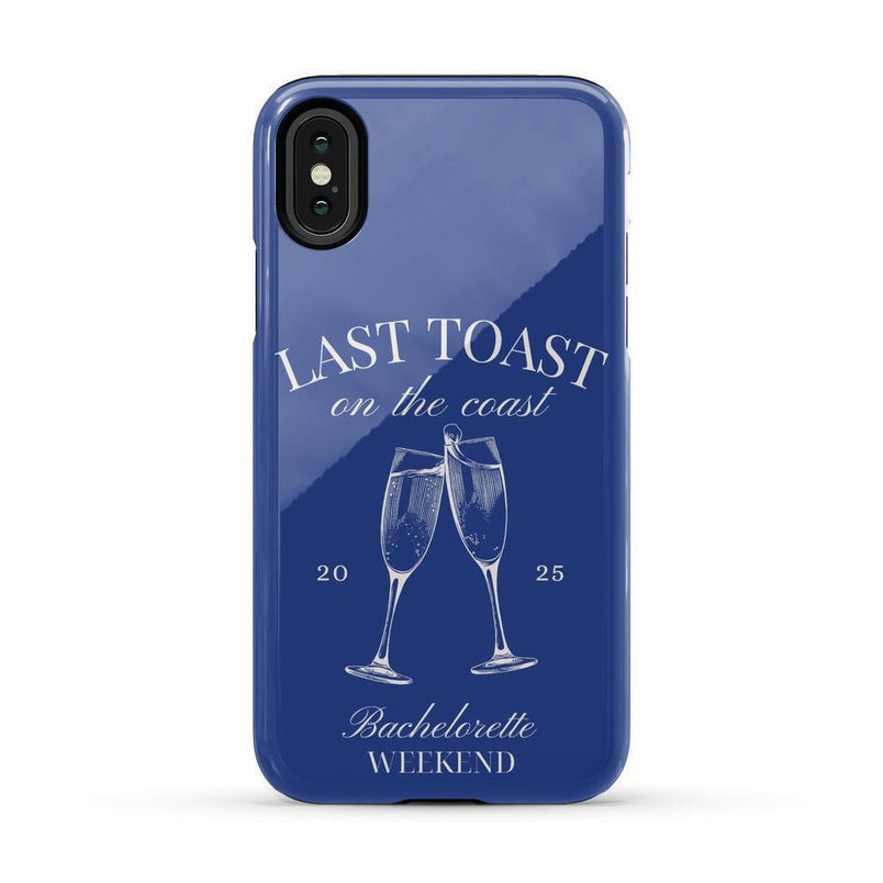 Last Toast | Blue Coastal Bachelorette Case Phone Case Casetry Essential iPhone X / XS 