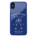 Last Toast | Blue Coastal Bachelorette Case Phone Case Casetry Essential iPhone XS Max 