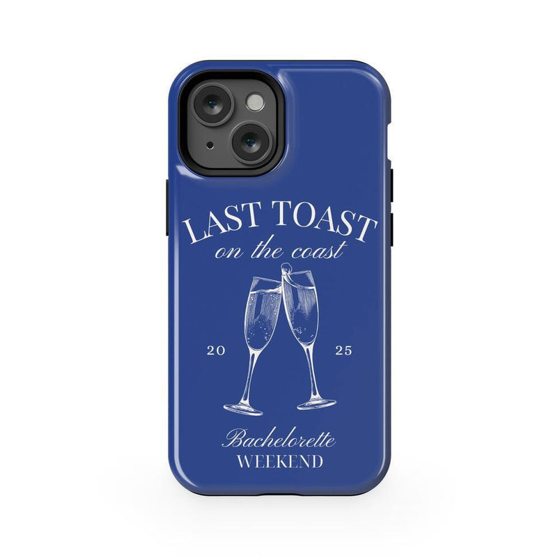Last Toast | Blue Coastal Bachelorette Case Phone Case Casetry Essential + MagSafe® iPhone 13 Mini 