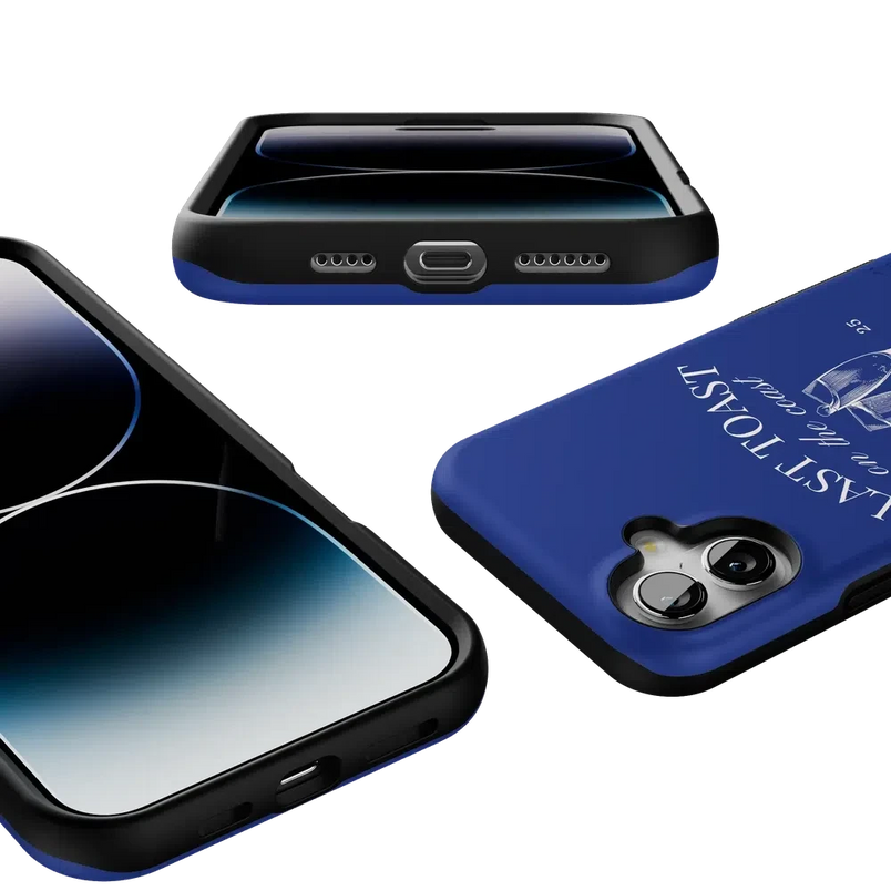 Last Toast | Blue Coastal Bachelorette Case Phone Case Casetry 