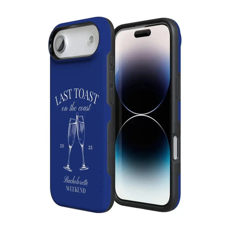 Last Toast | Blue Coastal Bachelorette Case Phone Case Casetry 