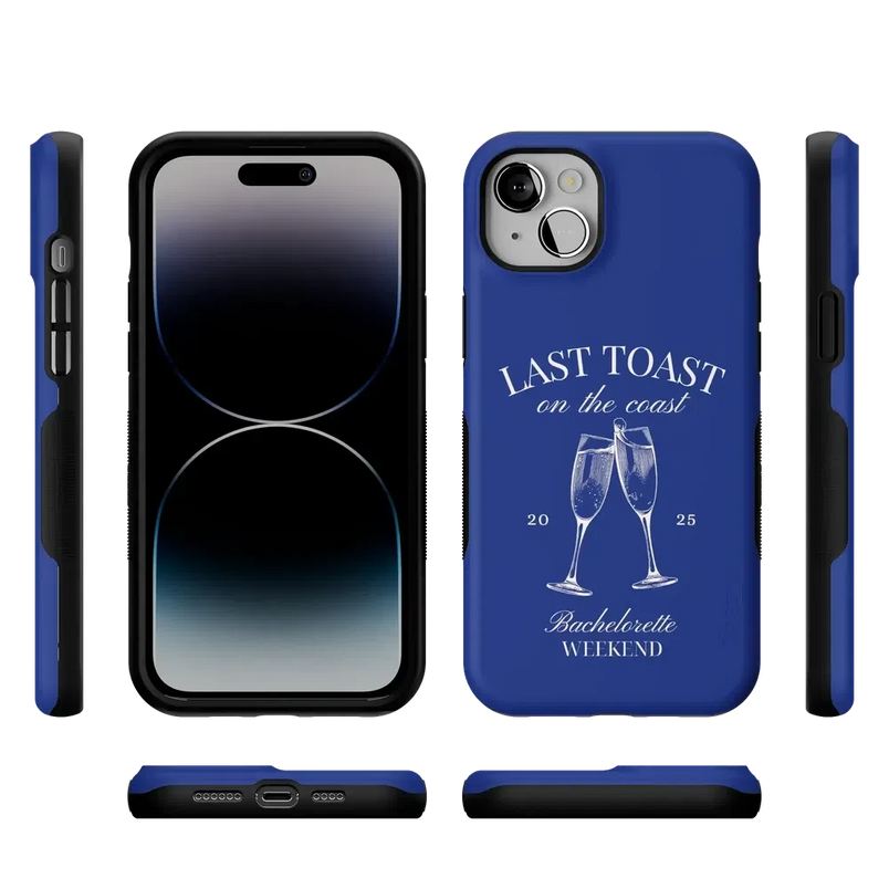Last Toast | Blue Coastal Bachelorette Case Phone Case Casetry 