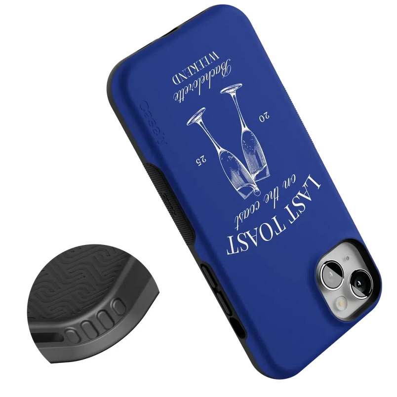 Last Toast | Blue Coastal Bachelorette Case Phone Case Casetry 