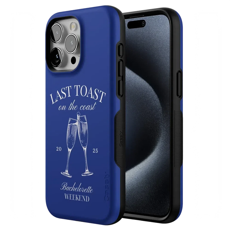 Last Toast | Blue Coastal Bachelorette Case Phone Case Casetry 