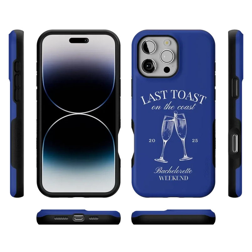 Last Toast | Blue Coastal Bachelorette Case Phone Case Casetry 