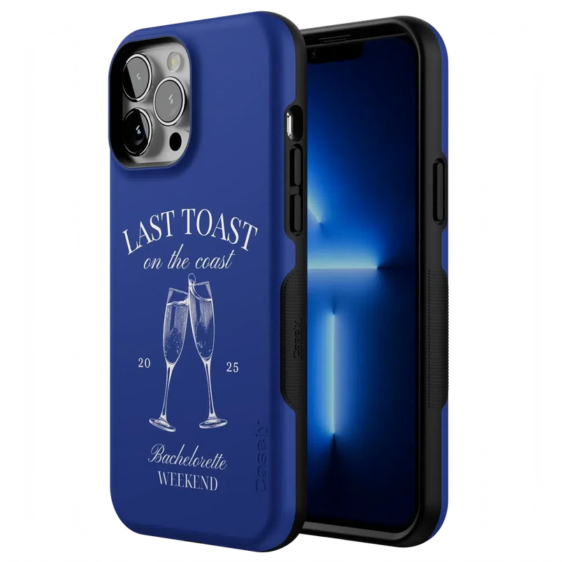 Last Toast | Blue Coastal Bachelorette Case Phone Case Casetry 