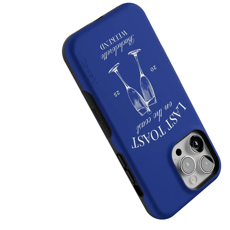 Last Toast | Blue Coastal Bachelorette Case Phone Case Casetry 