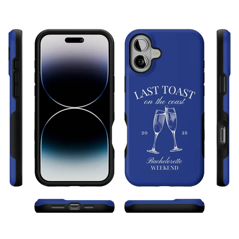 Last Toast | Blue Coastal Bachelorette Case Phone Case Casetry 