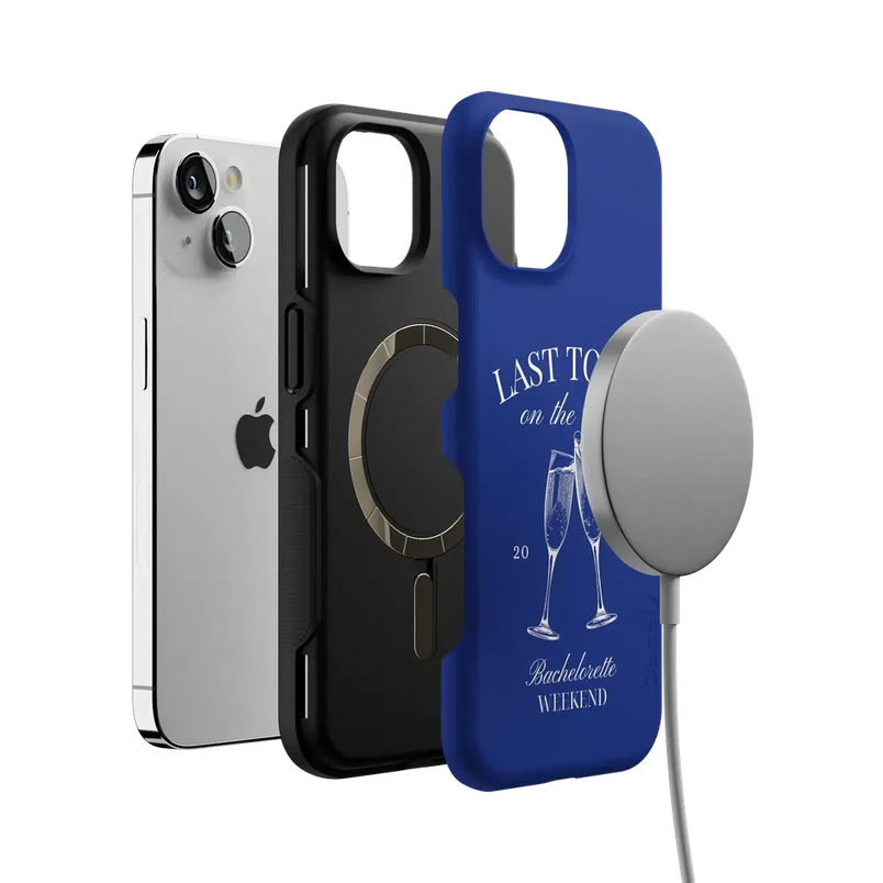 Last Toast | Blue Coastal Bachelorette Case Phone Case Casetry 
