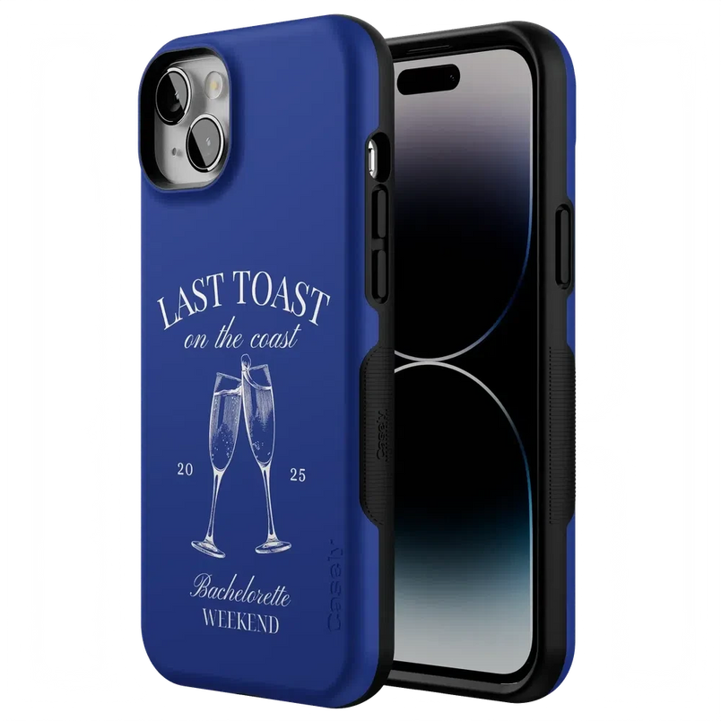 Last Toast | Blue Coastal Bachelorette Case Phone Case Casetry 