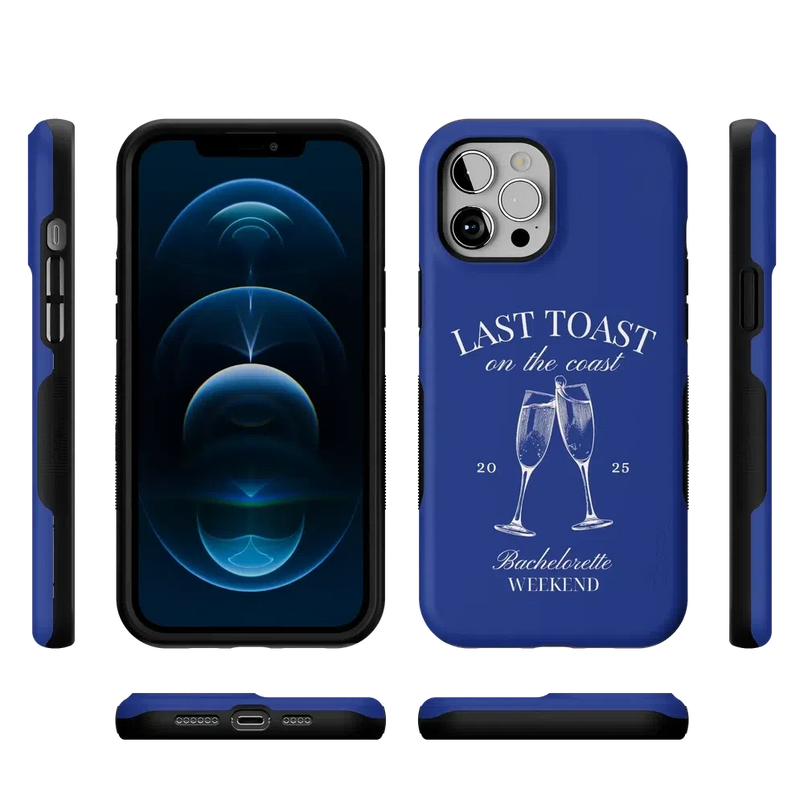 Last Toast | Blue Coastal Bachelorette Case Phone Case Casetry 