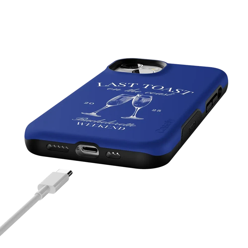 Last Toast | Blue Coastal Bachelorette Case Phone Case Casetry 