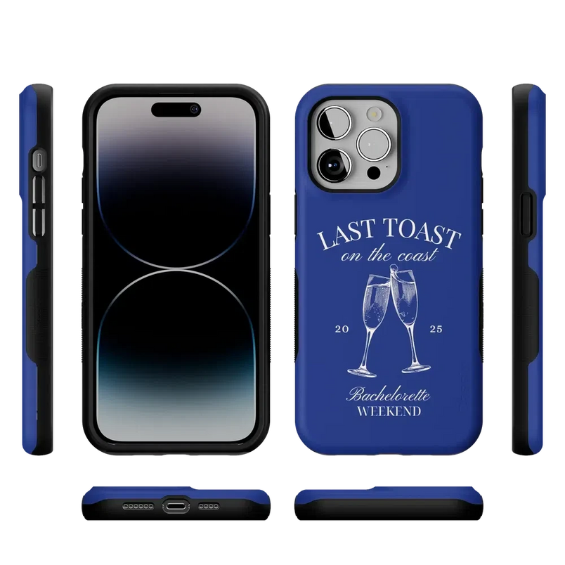Last Toast | Blue Coastal Bachelorette Case Phone Case Casetry 