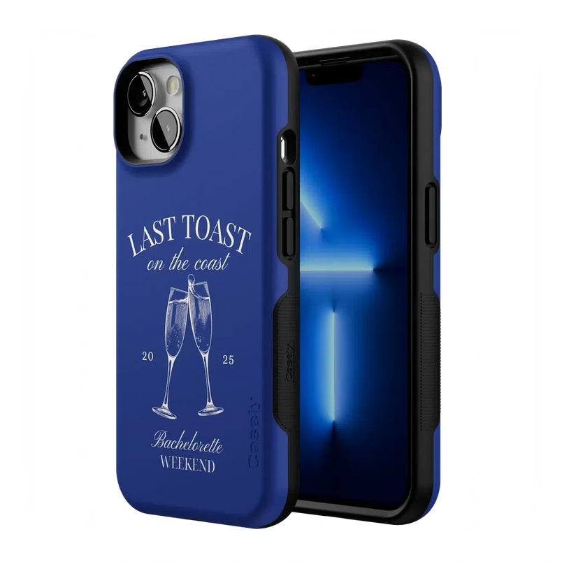 Last Toast | Blue Coastal Bachelorette Case Phone Case Casetry 