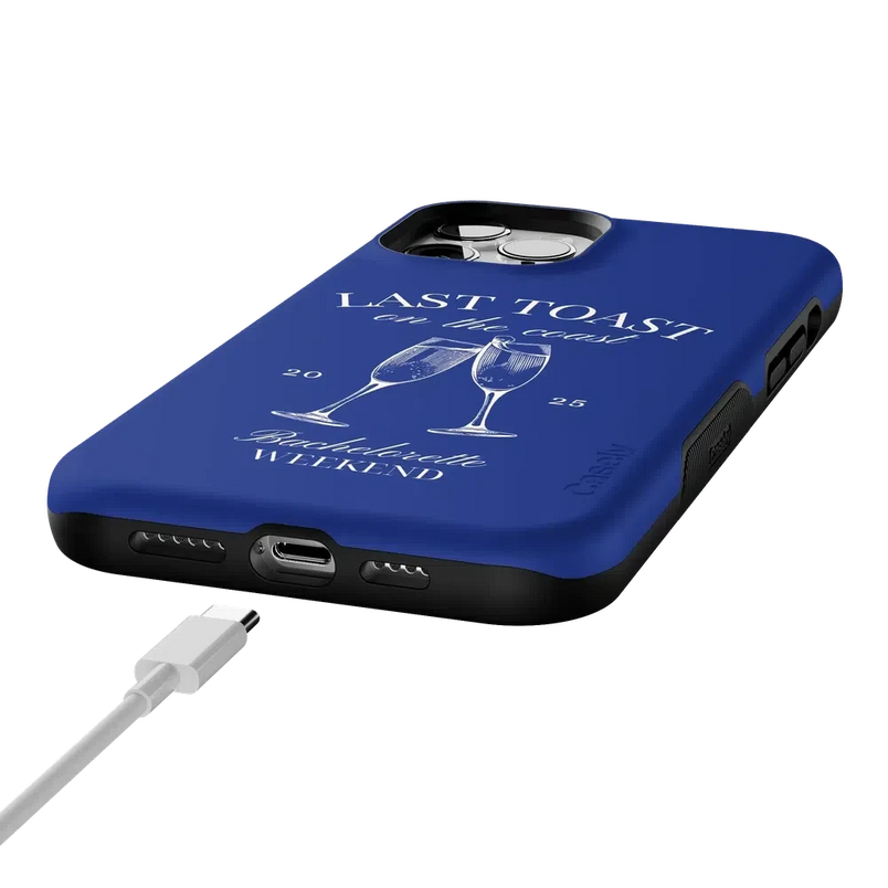 Last Toast | Blue Coastal Bachelorette Case Phone Case Casetry 
