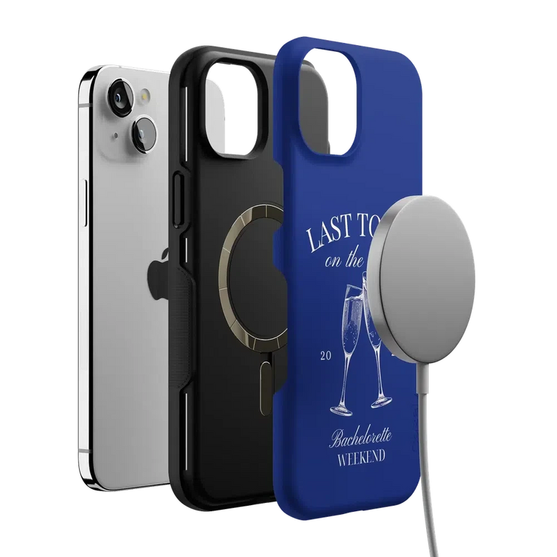 Last Toast | Blue Coastal Bachelorette Case Phone Case Casetry 