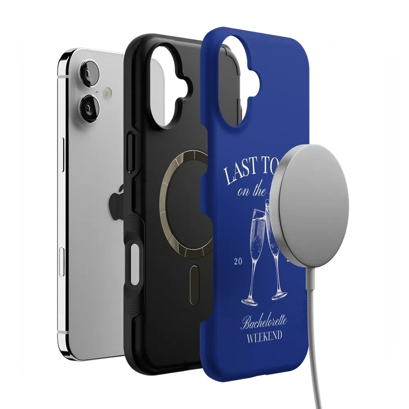 Last Toast | Blue Coastal Bachelorette Case Phone Case Casetry 