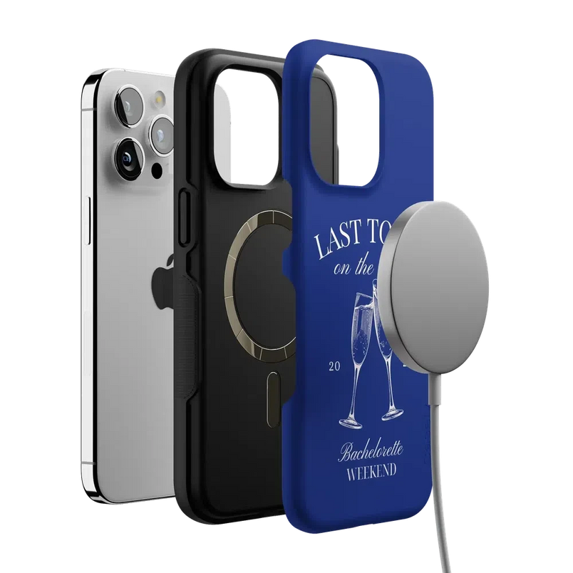 Last Toast | Blue Coastal Bachelorette Case Phone Case Casetry 