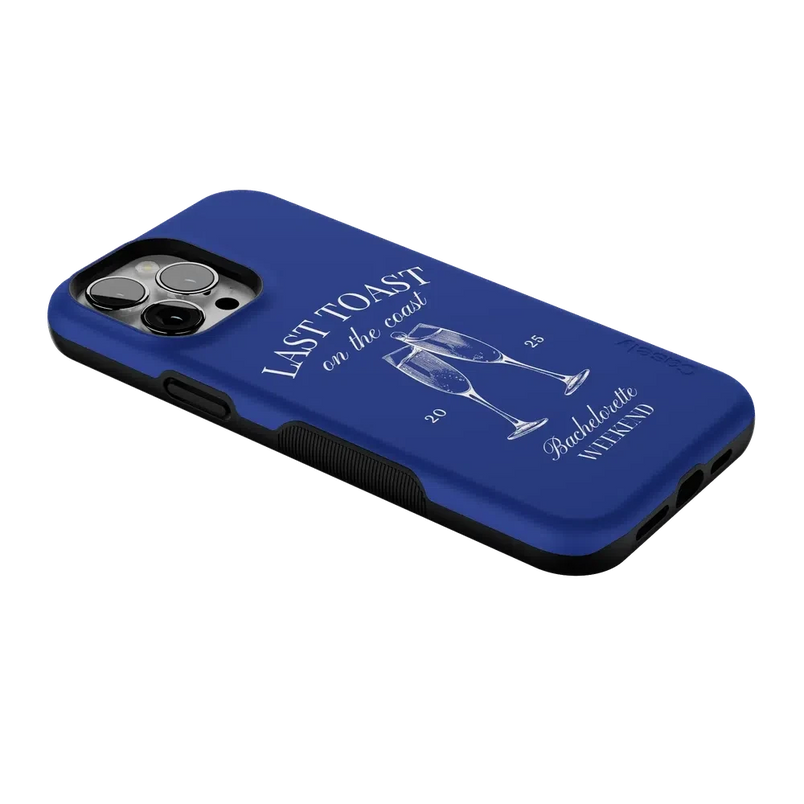 Last Toast | Blue Coastal Bachelorette Case Phone Case Casetry 