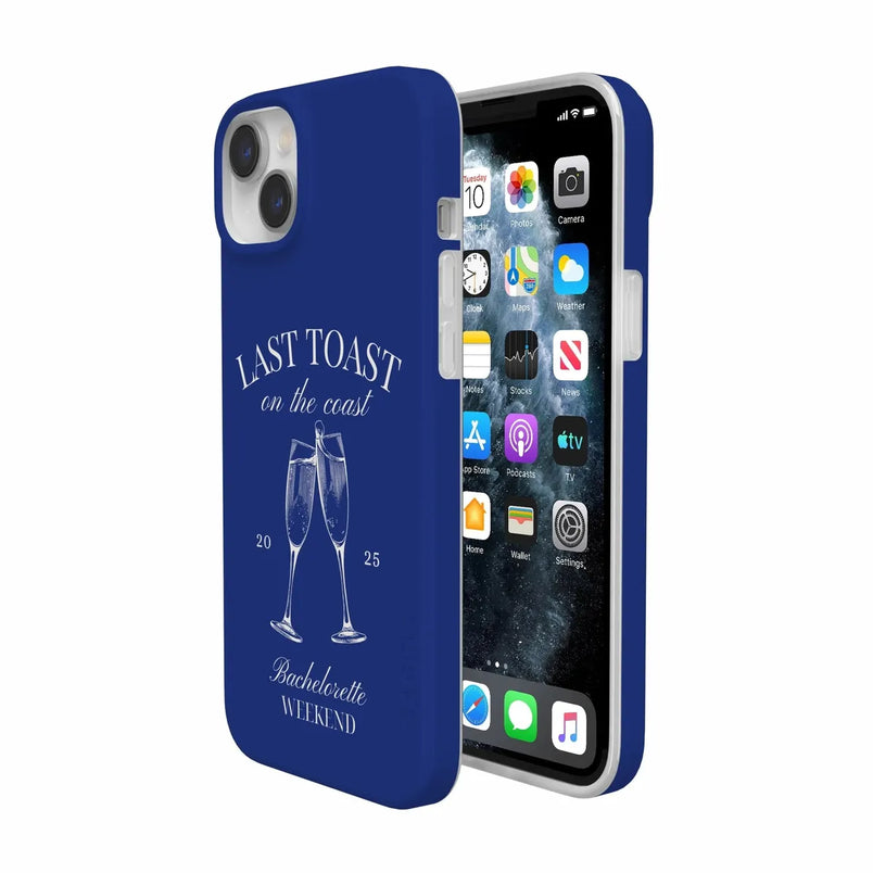 Last Toast | Blue Coastal Bachelorette Case Phone Case Casetry 