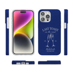 Last Toast | Blue Coastal Bachelorette Case Phone Case Casetry 