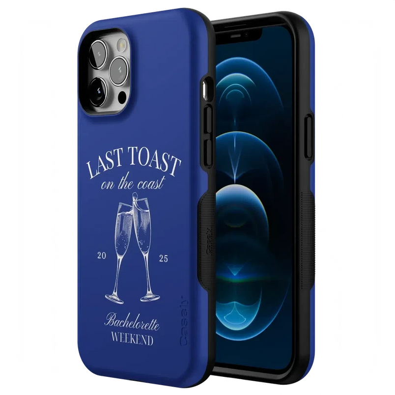 Last Toast | Blue Coastal Bachelorette Case Phone Case Casetry 
