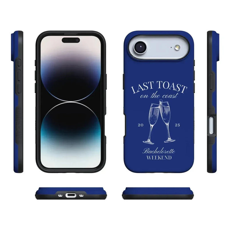 Last Toast | Blue Coastal Bachelorette Case Phone Case Casetry 