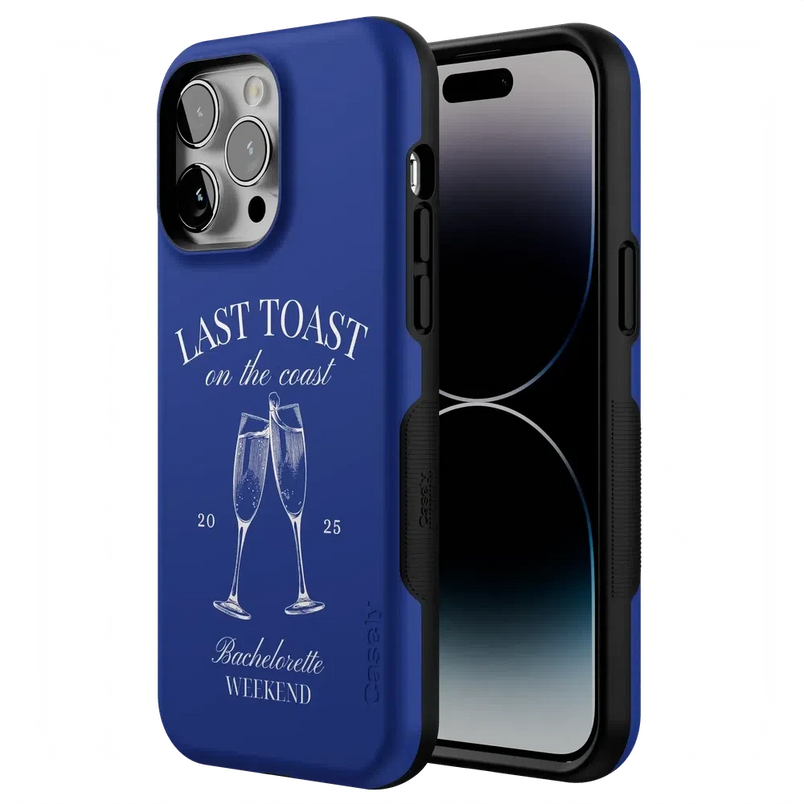 Last Toast | Blue Coastal Bachelorette Case Phone Case Casetry 