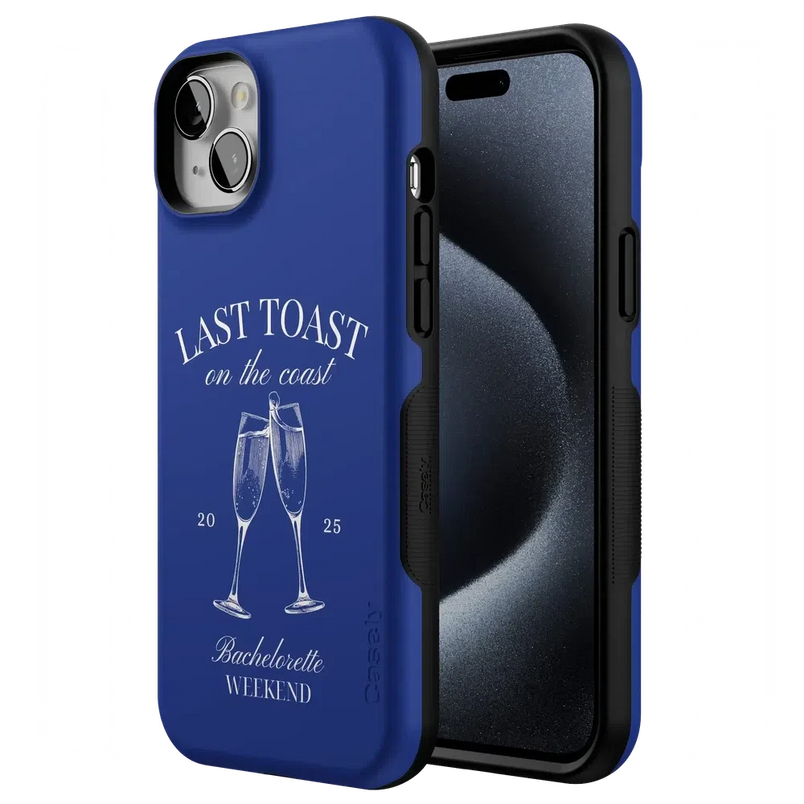 Last Toast | Blue Coastal Bachelorette Case Phone Case Casetry 