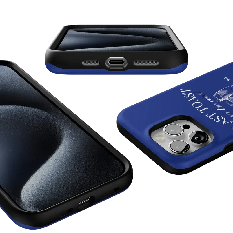 Last Toast | Blue Coastal Bachelorette Case Phone Case Casetry 