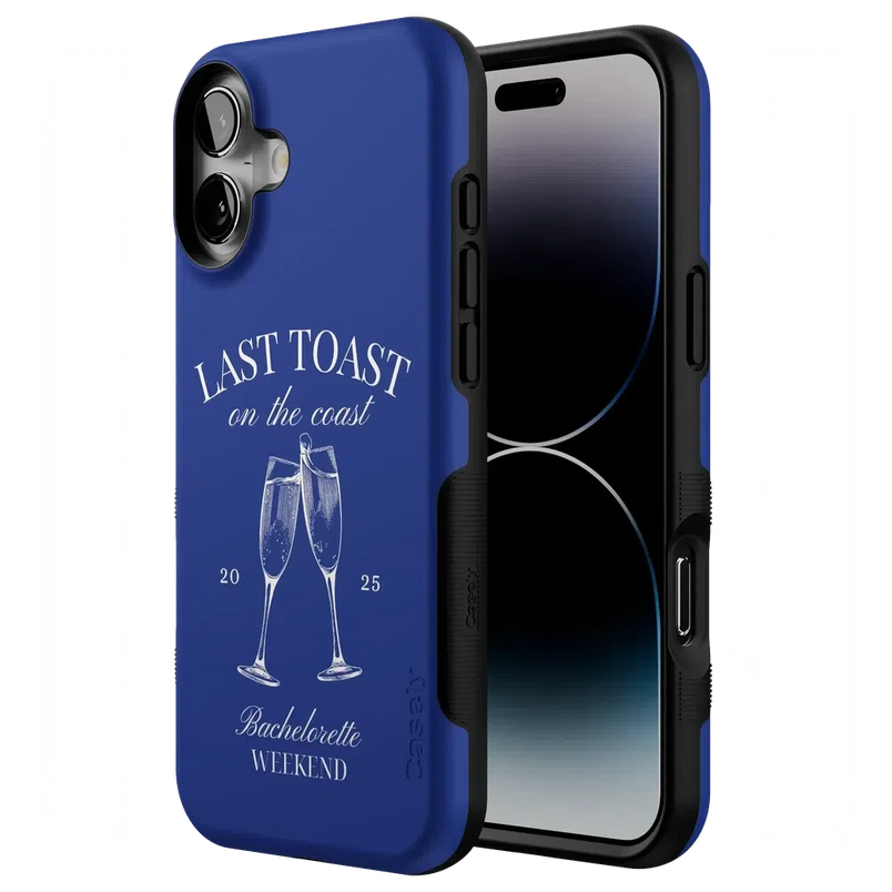 Last Toast | Blue Coastal Bachelorette Case Phone Case Casetry 