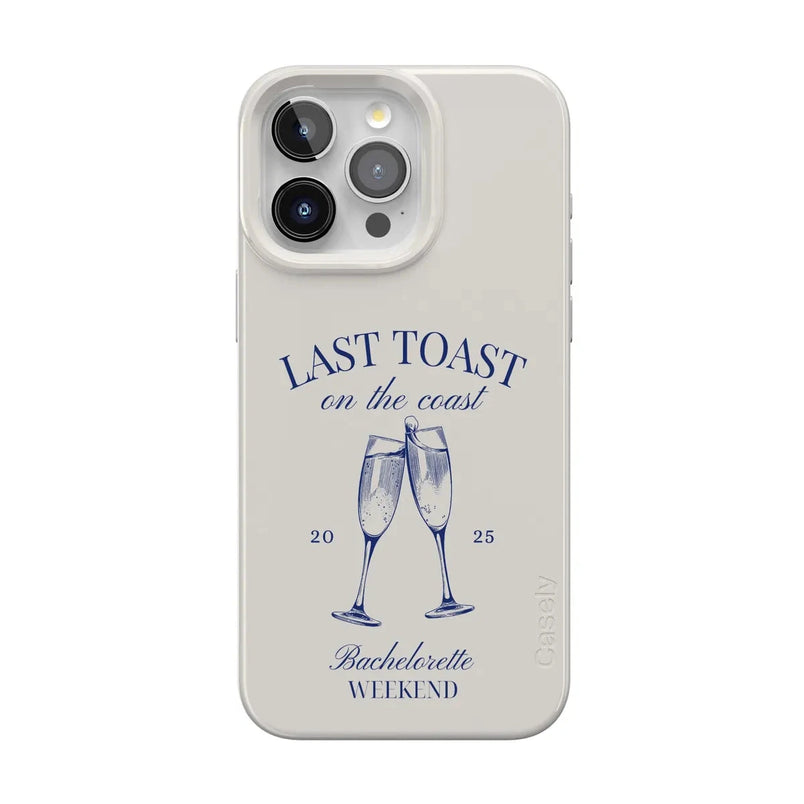 Last Toast | Off-White Coastal Bachelorette Case Phone Case Casetry Classic + MagSafe® iPhone 15 Pro Max 