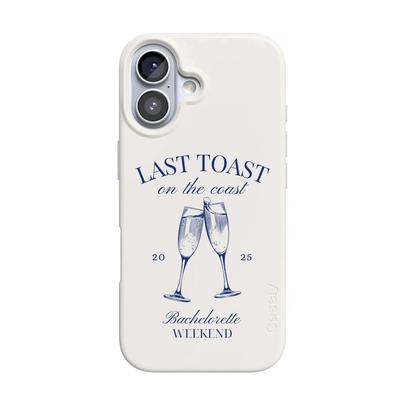 Last Toast | Off-White Coastal Bachelorette Case Phone Case Casetry Classic + MagSafe® iPhone 17 