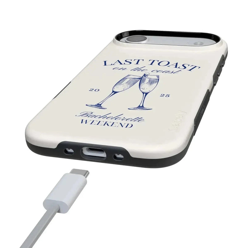Last Toast | Off-White Coastal Bachelorette Case Phone Case Casetry 