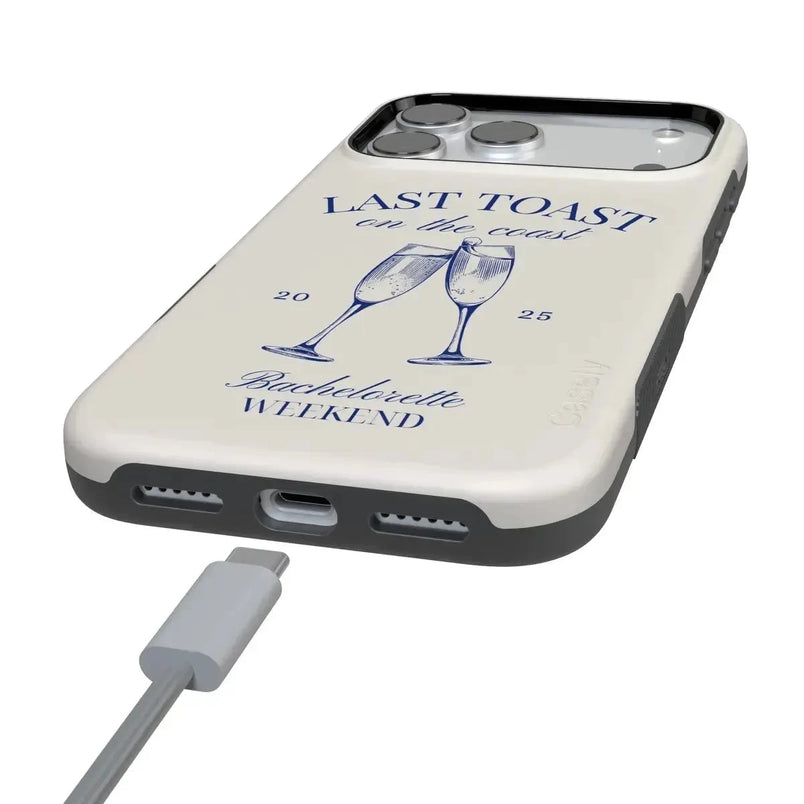 Last Toast | Off-White Coastal Bachelorette Case Phone Case Casetry 
