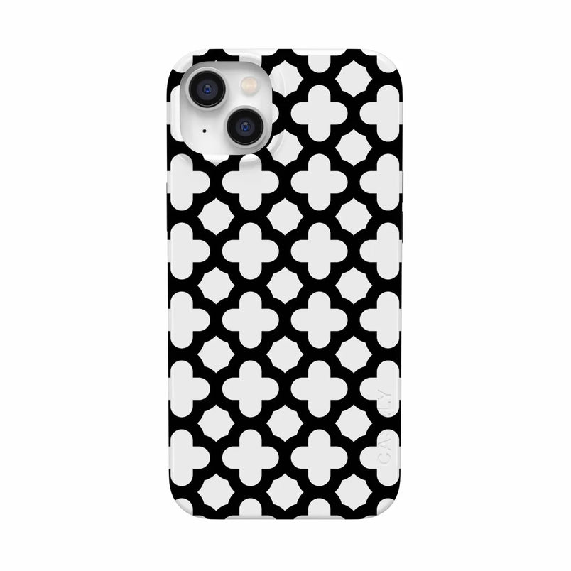 Lattice Tile | High Contrast Design Case Phone Case Casetry Classic + MagSafe® iPhone 14 Plus 