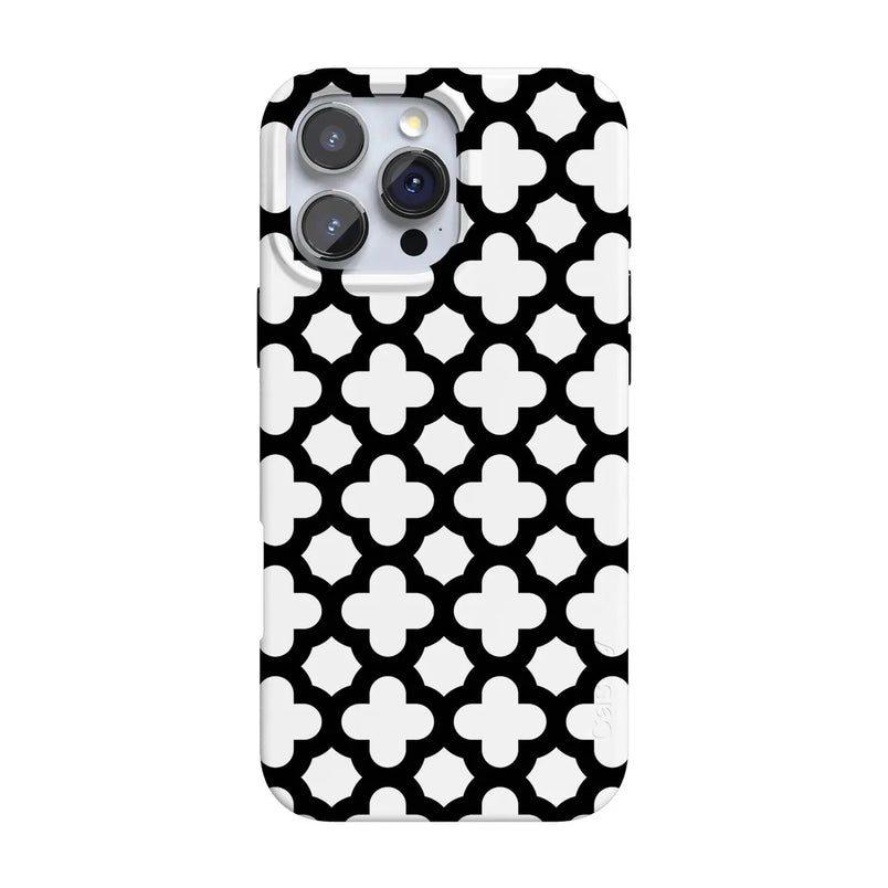 Lattice Tile | High Contrast Design Case Phone Case Casetry Classic + MagSafe® iPhone 16 Pro Max 